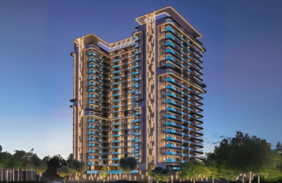 Samana Sky Views residential tower with glass façade