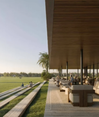 Spacious living room in an Equestra townhouse, blending modern design and luxury.