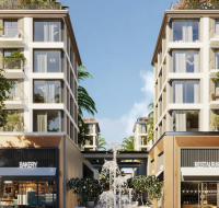 Duplex living area with open-plan design at Avenew 888