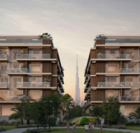 Arthouse Residences Meydan modern glass façade with Burj Khalifa view