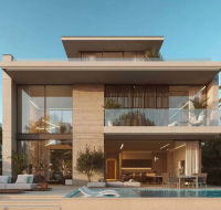 Master plan layout of Ashwood Estates showing the villas, greenways, and golf course proximity .