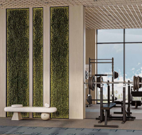 Fitness center with advanced gym equipment and spacious layout