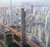 Modern high-rise design of DWTN Residences by Deyaar