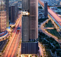Living space with natural light and Downtown Dubai views