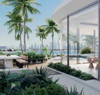 Outdoor dining area with sea views at PASSO by Beyond Palm Jumeirah