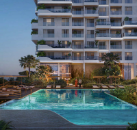 View from upper floor overlooking Dubai skyline