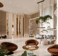 Bright living area with natural light and coastal backdrop