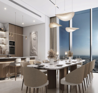 Spacious kitchen with premium appliances and sleek finishes